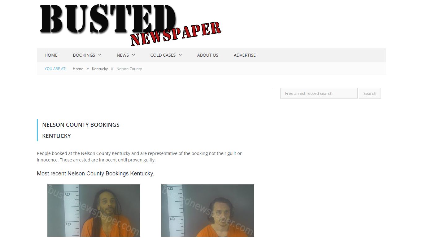 Nelson County, KY Mugshots - BUSTEDNEWSPAPER.COM